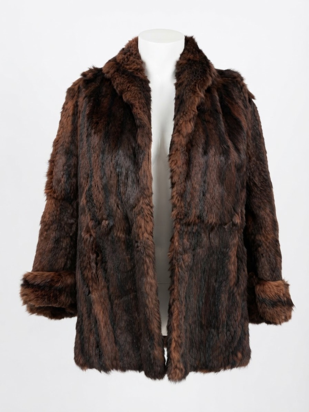 Vintage 60s Djanandji Beirut Muskrat Fur Coat - Lebanese Couture Project/Upcycle